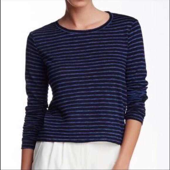 Trina Turk Tops - Trina Turk Alfie XL blue striped NWTs shirt